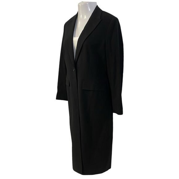 Classiques Entier Blazer Womens 10 Black Longline Jacket Minimalist Office Work - Picture 9 of 14